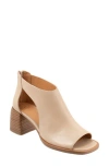 Eos Footwear Isolde Block Heel Sandal In Beige