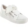 Eos Footwear Jovi Perforated Leather Sneaker In White