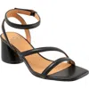 Eos Footwear Petricia Ankle Strap Sandal In Black
