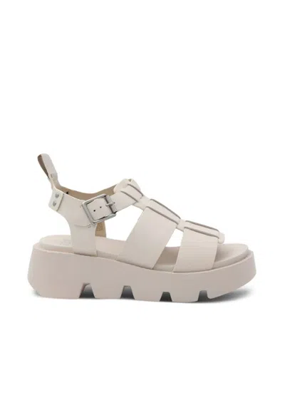 Eos Melbourne Women's Kailan Platform Sandal In Beige In Grey