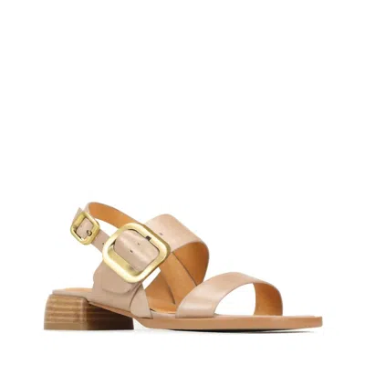 Eos Melbourne Women's Tegean Slingback Sandals In Taupe In Pink