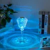 Ep Designlab Rose Table Lamp Crystal Light In Blue