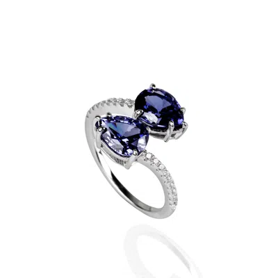 Ep Designs Women's Angela Tanzanite Silver Ring