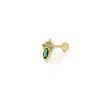 Ep Designs Women's Emerald Lina Piercing Solid Gold 14+ Ct