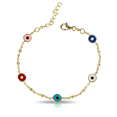 Ep Designs Women's Evil Eye Bracelet Gold