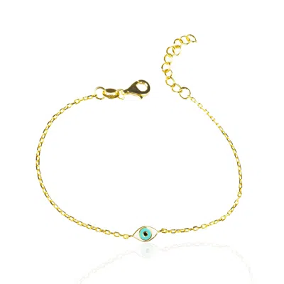 Ep Designs Women's Evil Eye Mini Bracelet -gold
