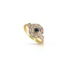 Ep Designs Women's Fiona Blue Adjustable Ring In Blue
