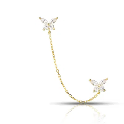 Ep Designs Women's Gold Mila Double Stud Earrings