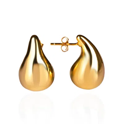 Ep Designs Women's Gold Teardrop Earring