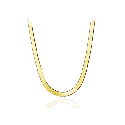 Ep Designs Women's Lera Herringbone Chain Gold Necklace