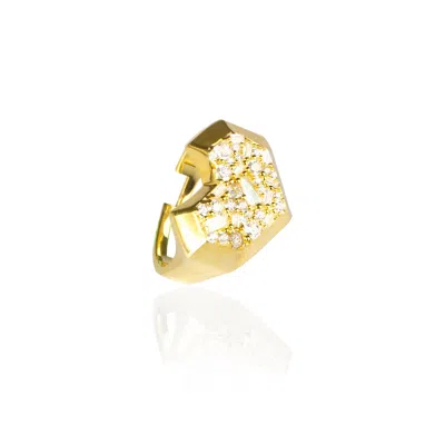 Ep Designs Women's Lina Heart Adjustable Ring -gold