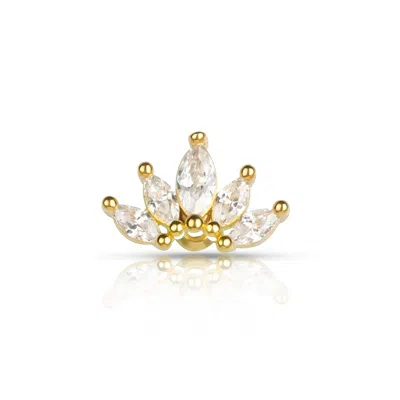 Ep Designs Women's Lotus Flower Piercing Gold