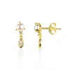 Ep Designs Women's Mini Pearl Stud Earring -gold In Gold