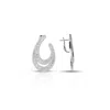 Ep Designs Women's Silver Baguette  Earring In Silver