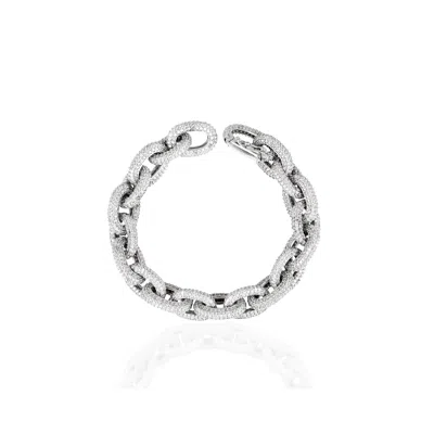 Ep Designs Women's Silver Elona Curb Chain Bracelet