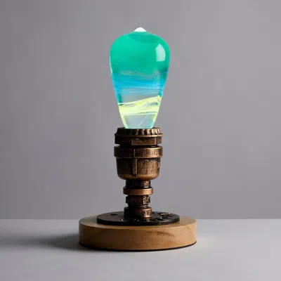 Ep Light - Alice -bulb & Vintage Base In Blue