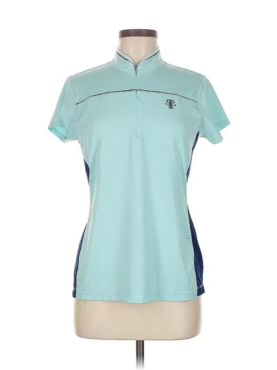 Pre-owned Ep New York Short Sleeve Polo Shirt In Blue