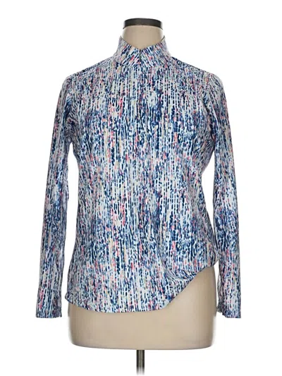 Pre-owned Ep Pro Long Sleeve Blouse In Blue