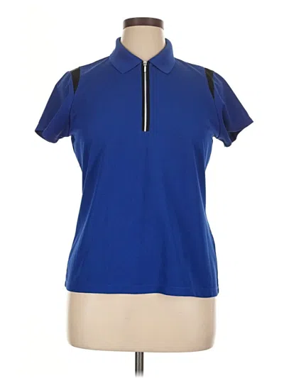 Pre-owned Ep Pro Short Sleeve Blouse In Blue
