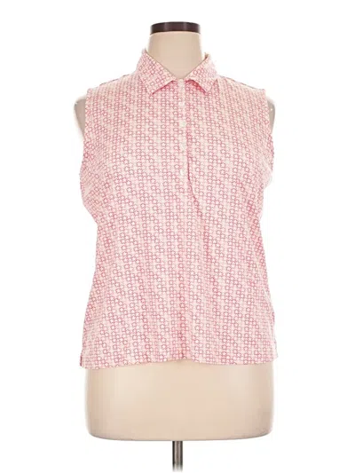 Pre-owned Ep Pro Sleeveless Button Down Shirt In Pink