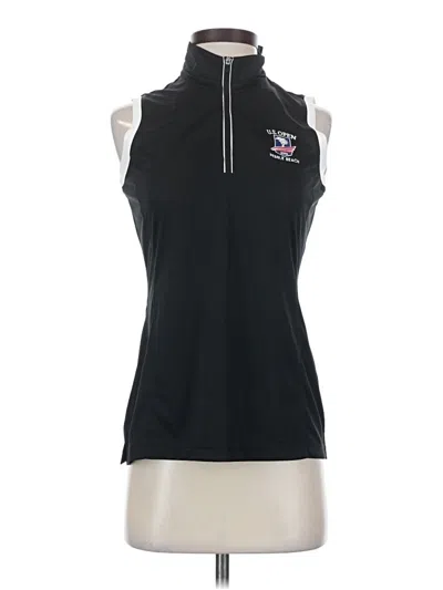 Pre-owned Ep Pro Sleeveless Top Black Halter Neckline Tops