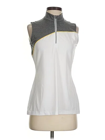 Pre-owned Ep Pro Sleeveless Top Silver Halter Neckline Tops