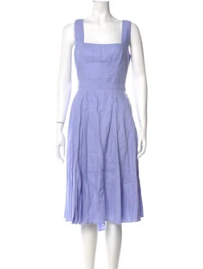 Pre-owned Ephemera Linen Midi Length Dress In Blue