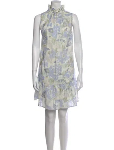 Pre-owned Ephemera Linen Mini Dress In Blue