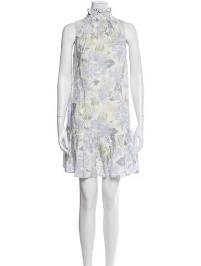 Pre-owned Ephemera Linen Mini Dress In Blue