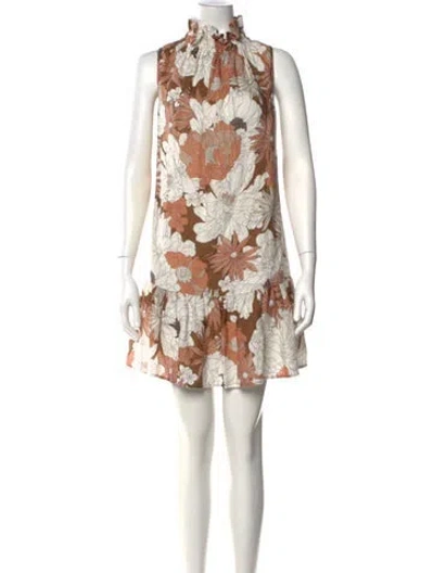 Pre-owned Ephemera Linen Mini Dress In Neutral