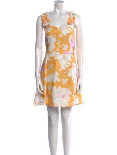 Pre-owned Ephemera Linen Mini Dress W/ Tags In Orange