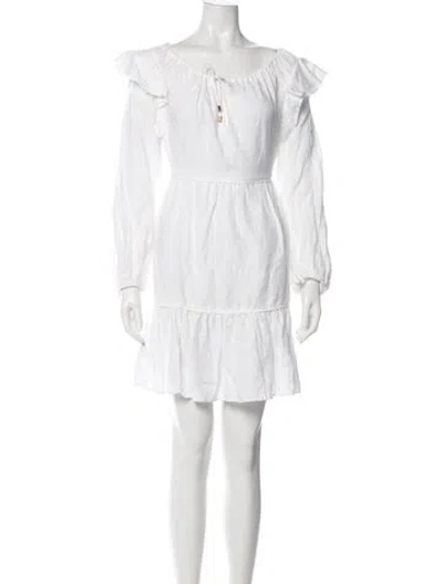 Pre-owned Ephemera Linen Mini Dress In White