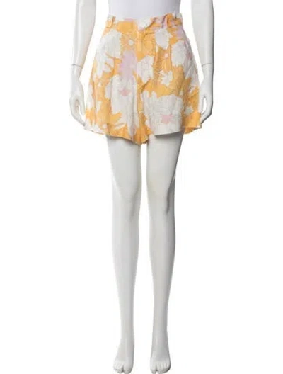 Pre-owned Ephemera Linen Mini Shorts In Yellow