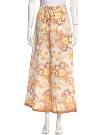 Pre-owned Ephemera Linen Wide Leg Pants In Neutral
