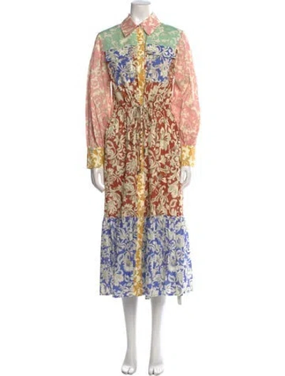 Pre-owned Ephemera Paisley Print Long Dress In Multi
