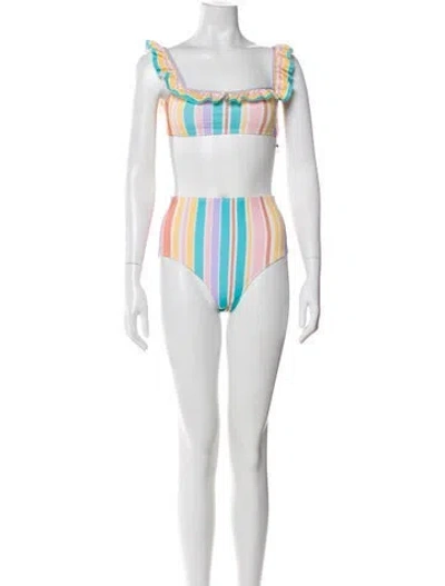 Pre-owned Ephemera Striped Bikini In Multi