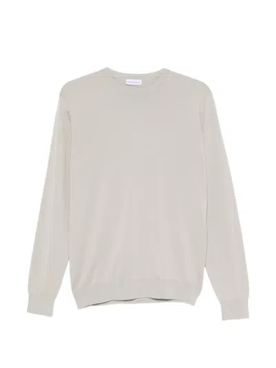 Éphémère Long-sleeve Fine-knit Sweater In Gray
