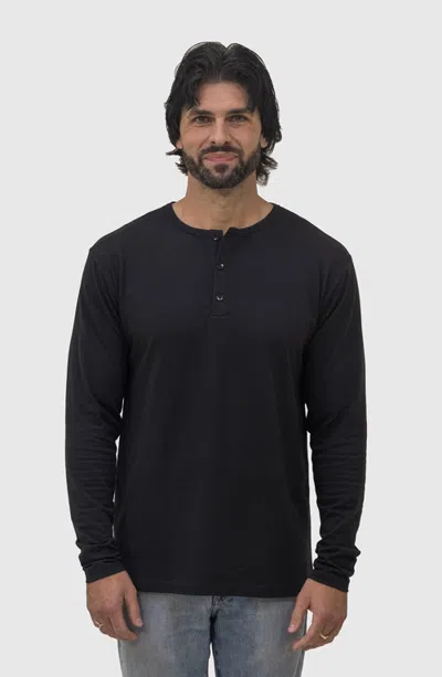 Epic Fits Long Sleeve Henley 3 Pack In Black