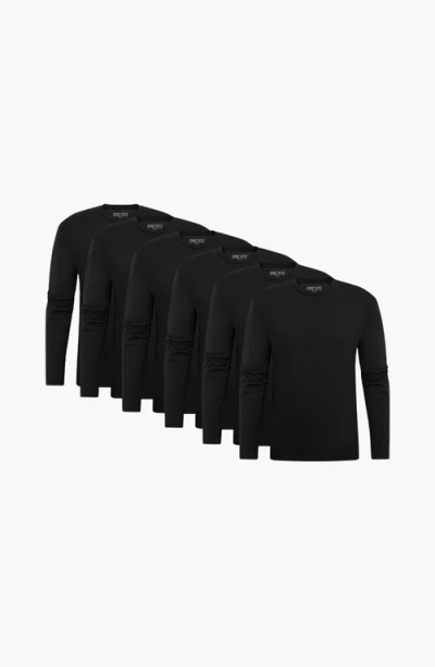 Epic Fits Standard Long Sleeve Crew Neck T-shirt In Black