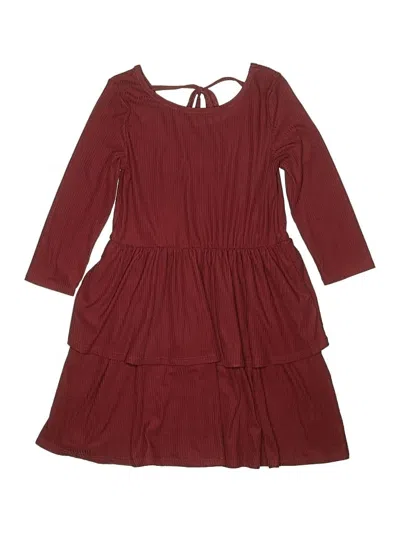 Pre-owned Epic Threads Kids' 3/4 Sleeve T-shirt In Burgundy