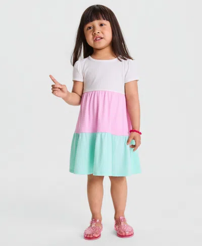 Epic Threads Kids' Baby And Toddler Girls' Color-block Dress, Macy's Exclusive In White