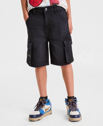 Epic Threads Big Boys Denim Cargo Shorts, Macy's Exclusive In Black