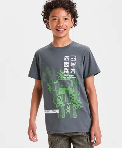 Epic Threads Kids' Big Boys Minecraft Bad Mobs Graphic T-shirt Macy's Exclusive In Gray