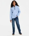 Epic Threads Big Boys Quarter Zip Jacket Nasa T Shirt Stretch Jeans Macys Exclusive In Brown