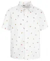 EPIC THREADS BIG BOYS SHORT-SLEEVE COTTON FOODIE ICON-PRINT SHIRT, CREATED FOR MACY'S