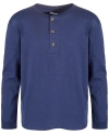 EPIC THREADS BIG BOYS SOLID HENLEY SHIRT, CREATED FOR MACY'S