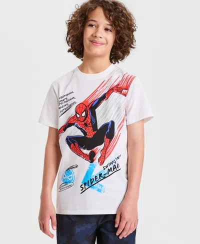 Epic Threads Kids' Big Boys Swing On Spider-man Graphic T-shirt, Macy's Exclusive In White