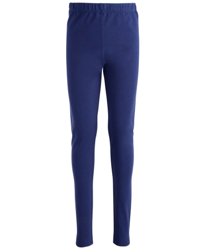 Epic Threads Big Girls Basic Leggings, Created For Macy's In Medieval Blue