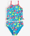 Epic Threads Big Girls Citrus Two-piece Cutout Tankini Two Piece Set, Exclusively At Macy's In Vivid Sky