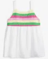 Epic Threads Kid Girl Cotton Multi Crochet Swing Tank Top, Exclusively At Macy's In Bright Whi